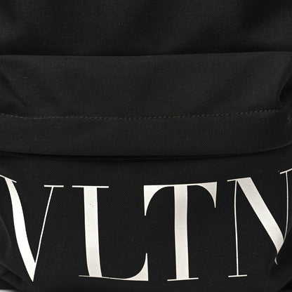 Valentino Garavani Nylon VLTN Logo Patch Backpack Black 7 of 9