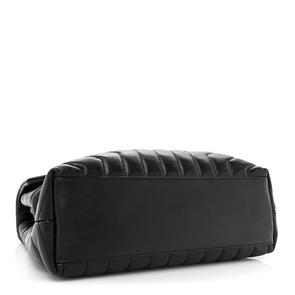 Saint Laurent Calfskin Y Quilted Monogram Medium Loulou Chain Satchel Black 4 of 15