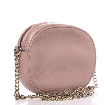 Gucci Pebbled Calfskin Mini Soho Chain Bag Dark Cipria 2 of 9