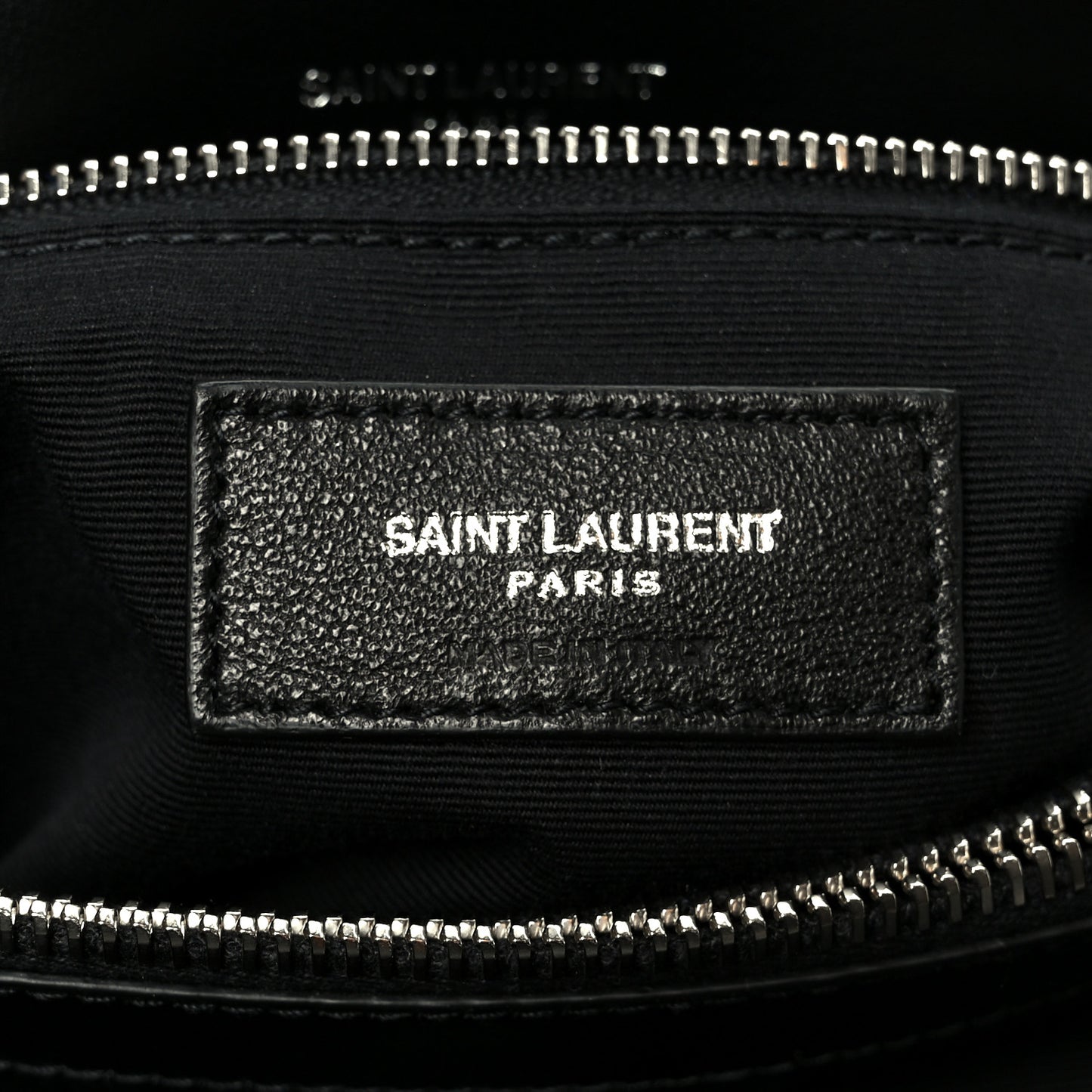 Calfskin Y Quilted Monogram Medium Loulou Chain Satchel Black