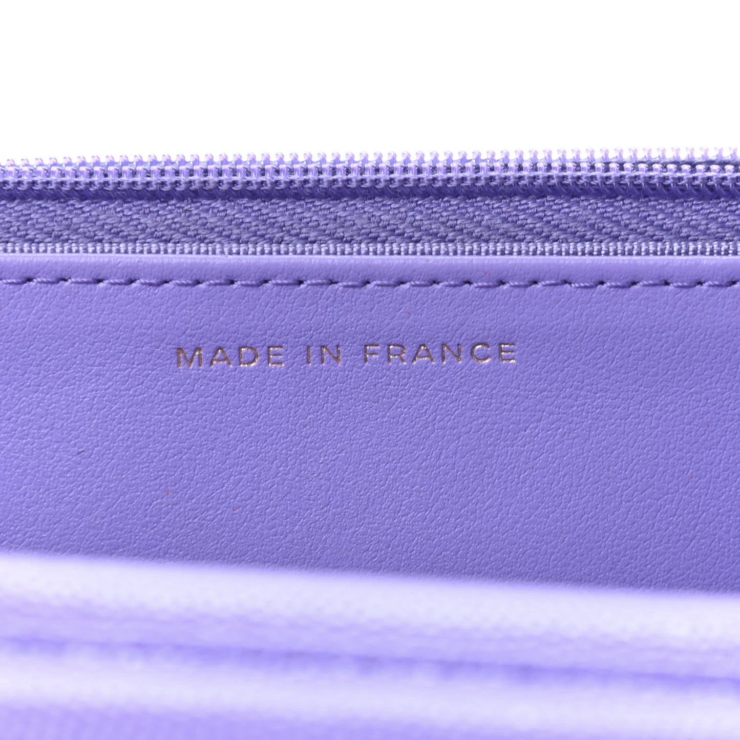 Caviar Quilted Wallet On Chain WOC Purple