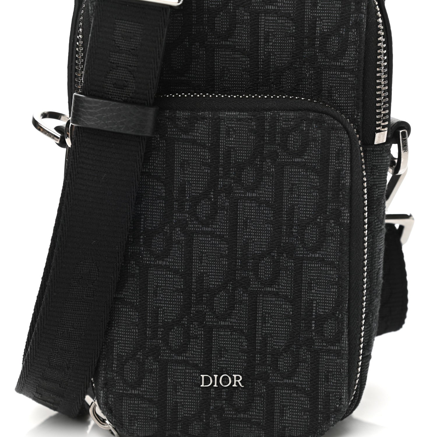 Christian Dior Oblique Micro Rider Pouch Black 9 of 13