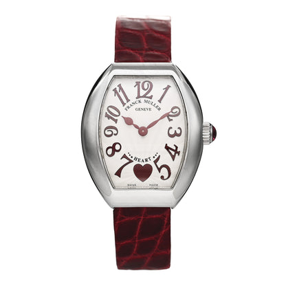 Franck Muller Stainless Steel Alligator 26mm Heart Quartz Watch Red 5002SQZC6H 1 of 4