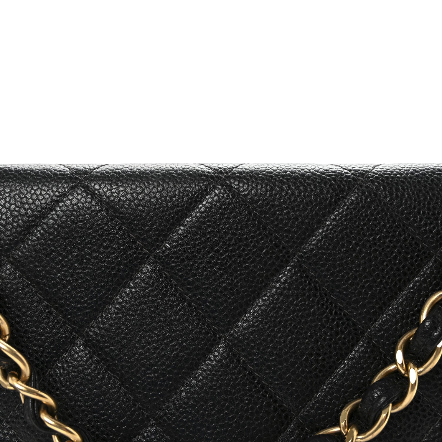 Chanel Caviar Quilted Jumbo Single Flap Black 9 of 11