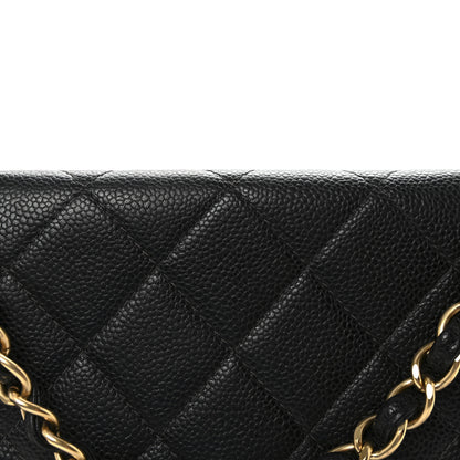 Chanel Caviar Quilted Jumbo Single Flap Black 9 of 11