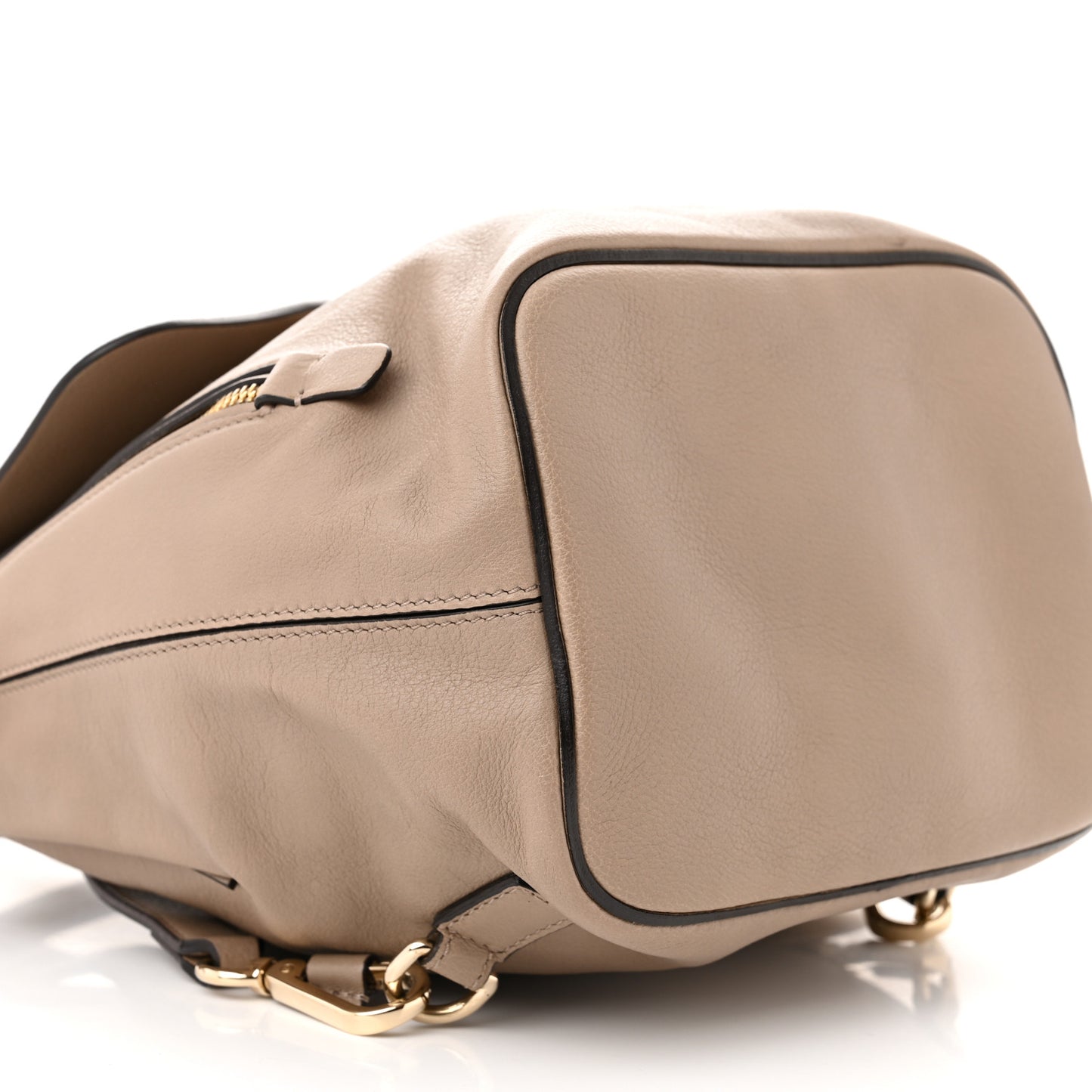 Suede Calfskin Medium Faye Backpack Motty Grey