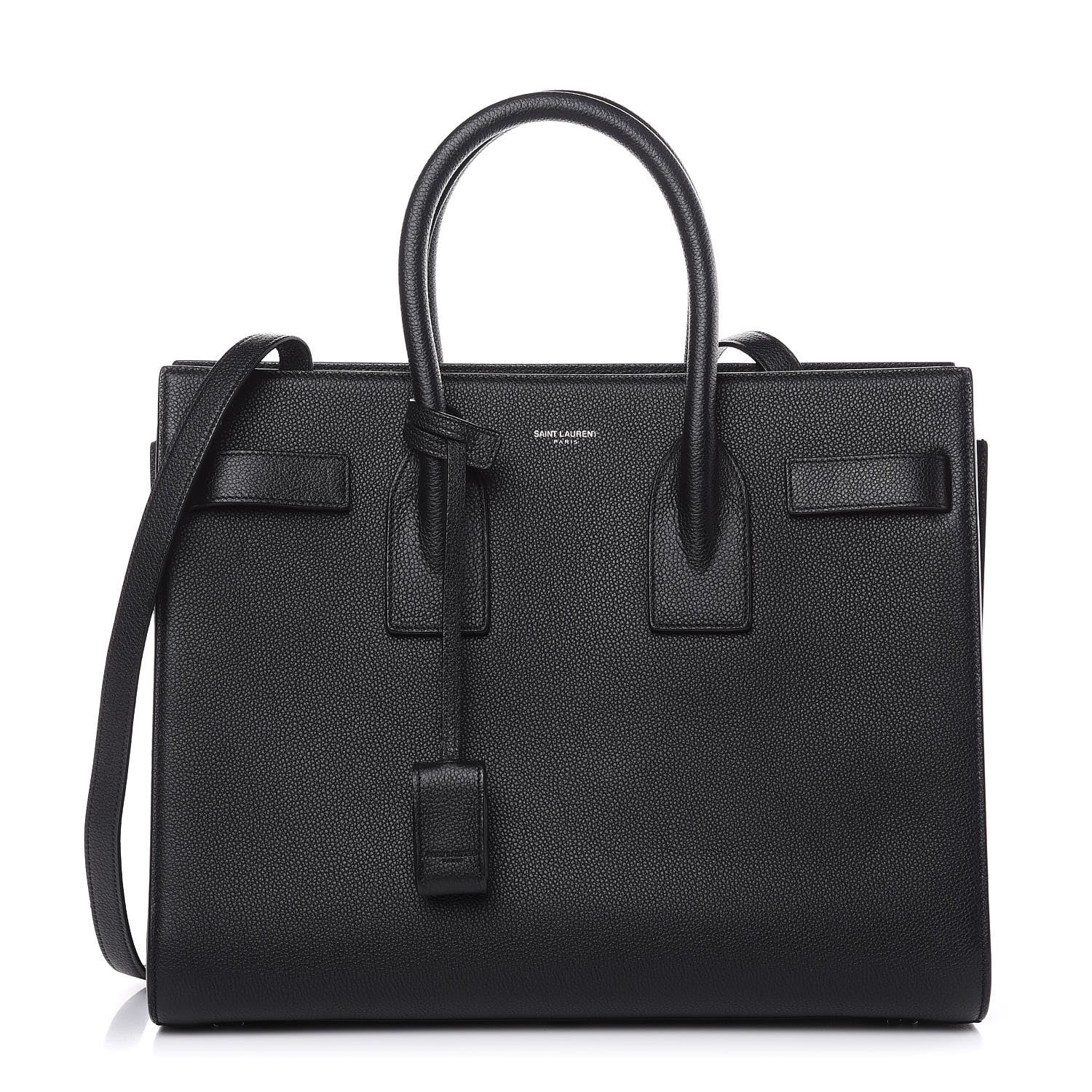 Saint Laurent Grained Calfskin Small Sac De Jour Black 1 of 10