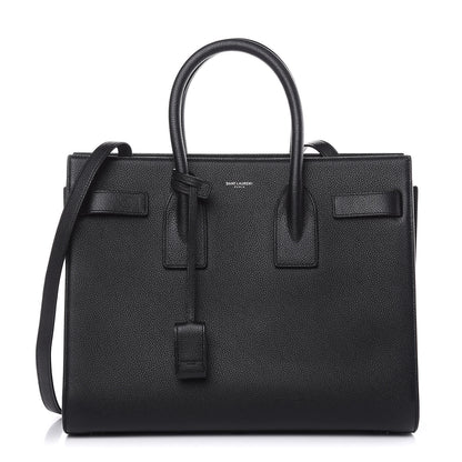Saint Laurent Grained Calfskin Small Sac De Jour Black 1 of 10