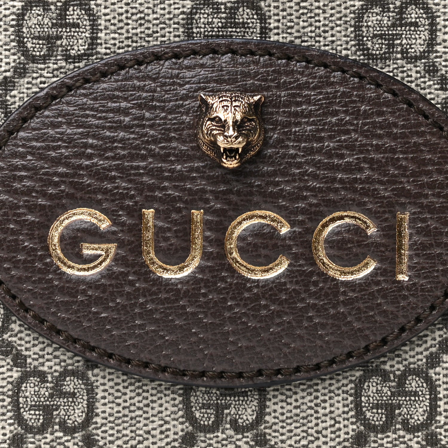 Gucci GG Supreme Monogram Web Neo Vintage Shoulder Bag Beige New Acero Crop 12 of 12