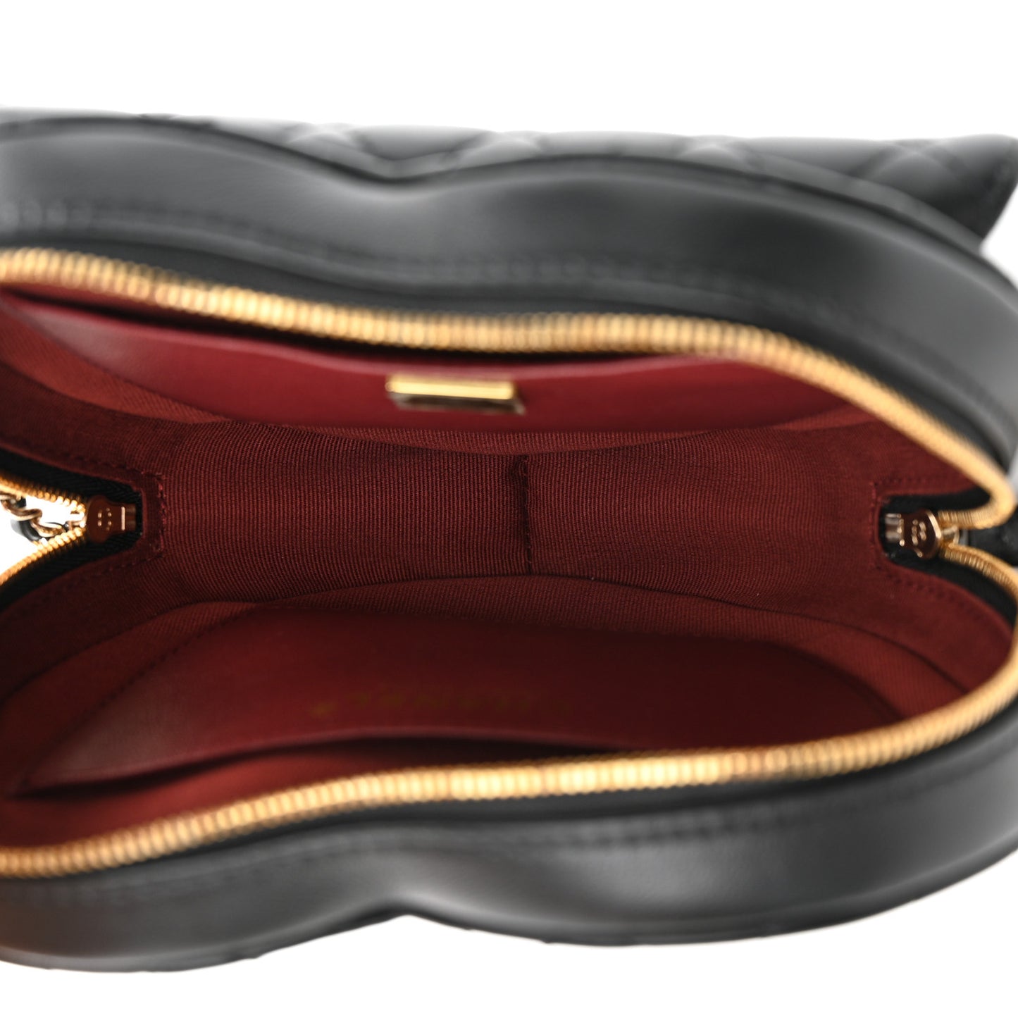 Lambskin Quilted CC In Love Heart Bag Black