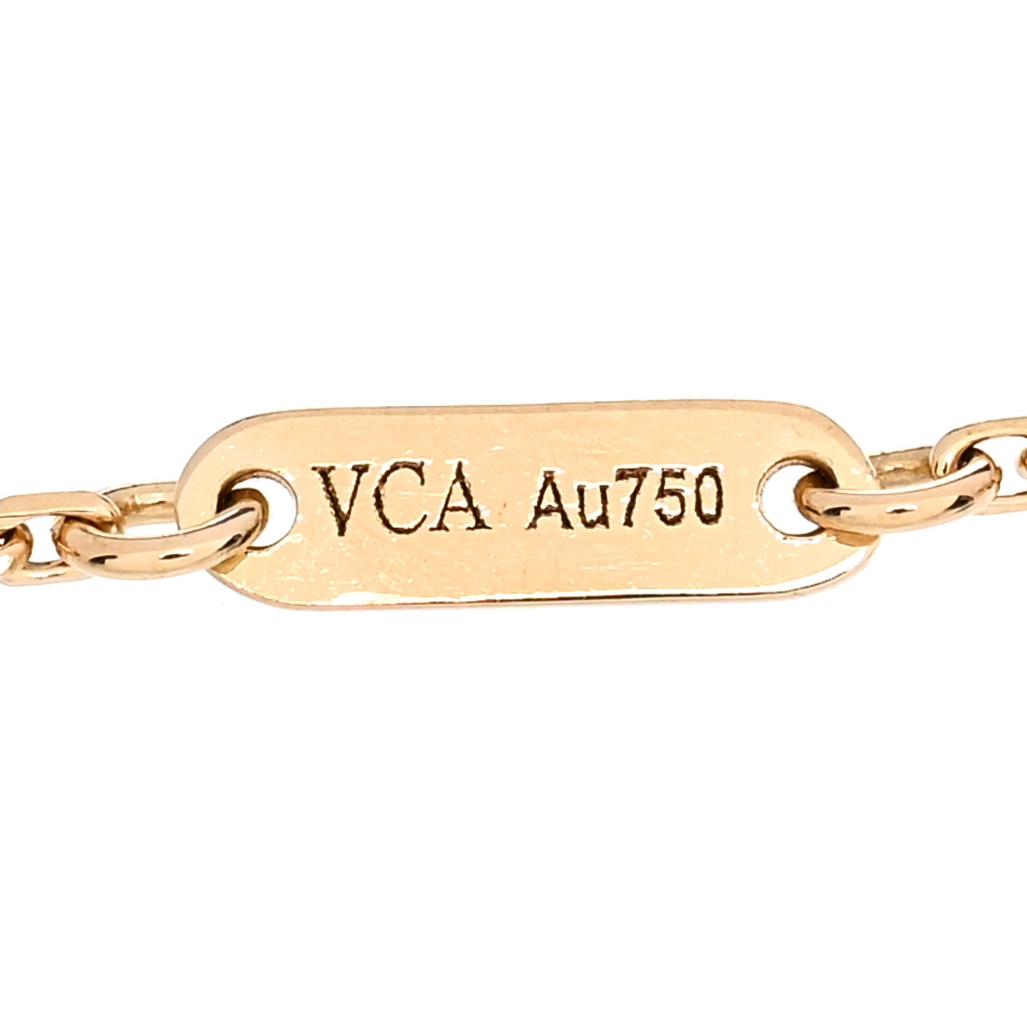 18K Yellow Gold Mother of Pearl Sweet Alhambra Bracelet