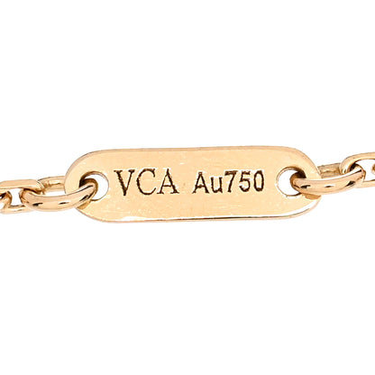 Van Cleef & Arpels 18K Yellow Gold Mother of Pearl Sweet Alhambra Bracelet 4 of 5
