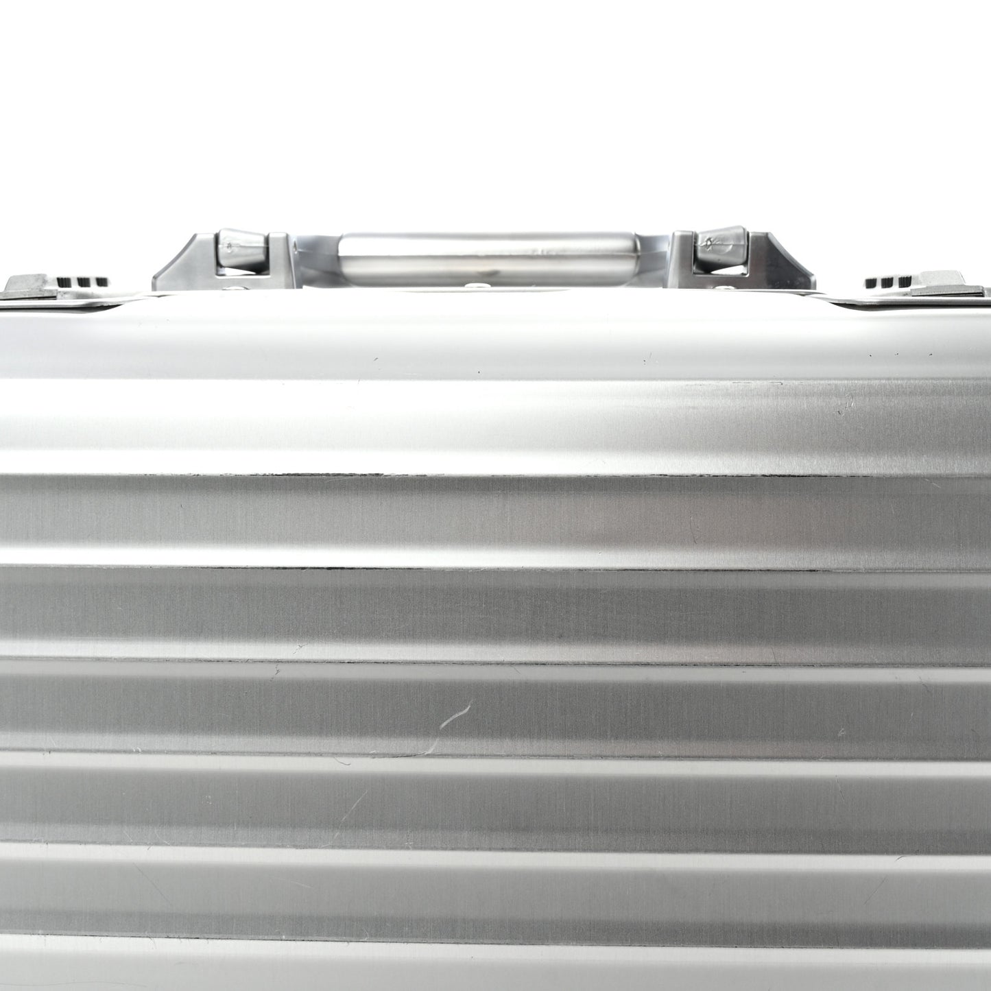 Aluminum Topas Attache Briefcase Silver