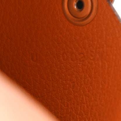 Hermes Evercolor Calvi Card Case Orange 7 of 9