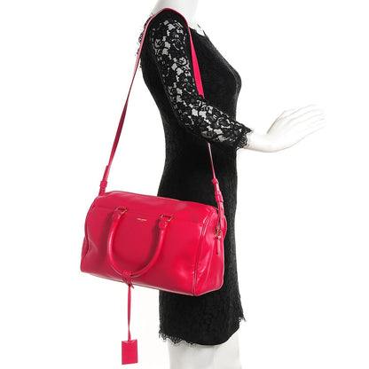 Saint Laurent Calfskin Classic Duffle 6 Fuchsia 2 of 8