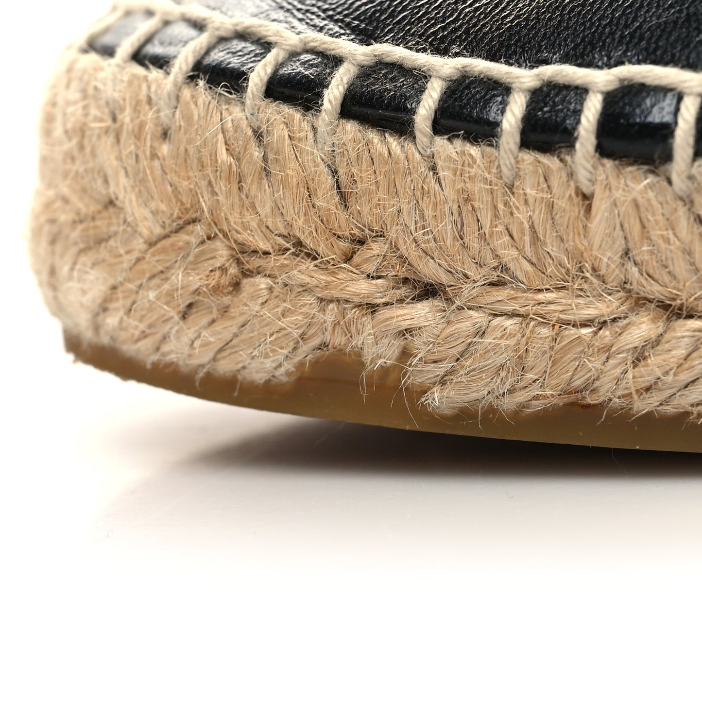 Lambskin CC Espadrilles 38 Beige Black
