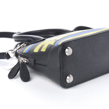 Balenciaga Signature Grained Calfskin Car Tag Print XXS Ville Top Handle Bag Black TBC 7 of 9