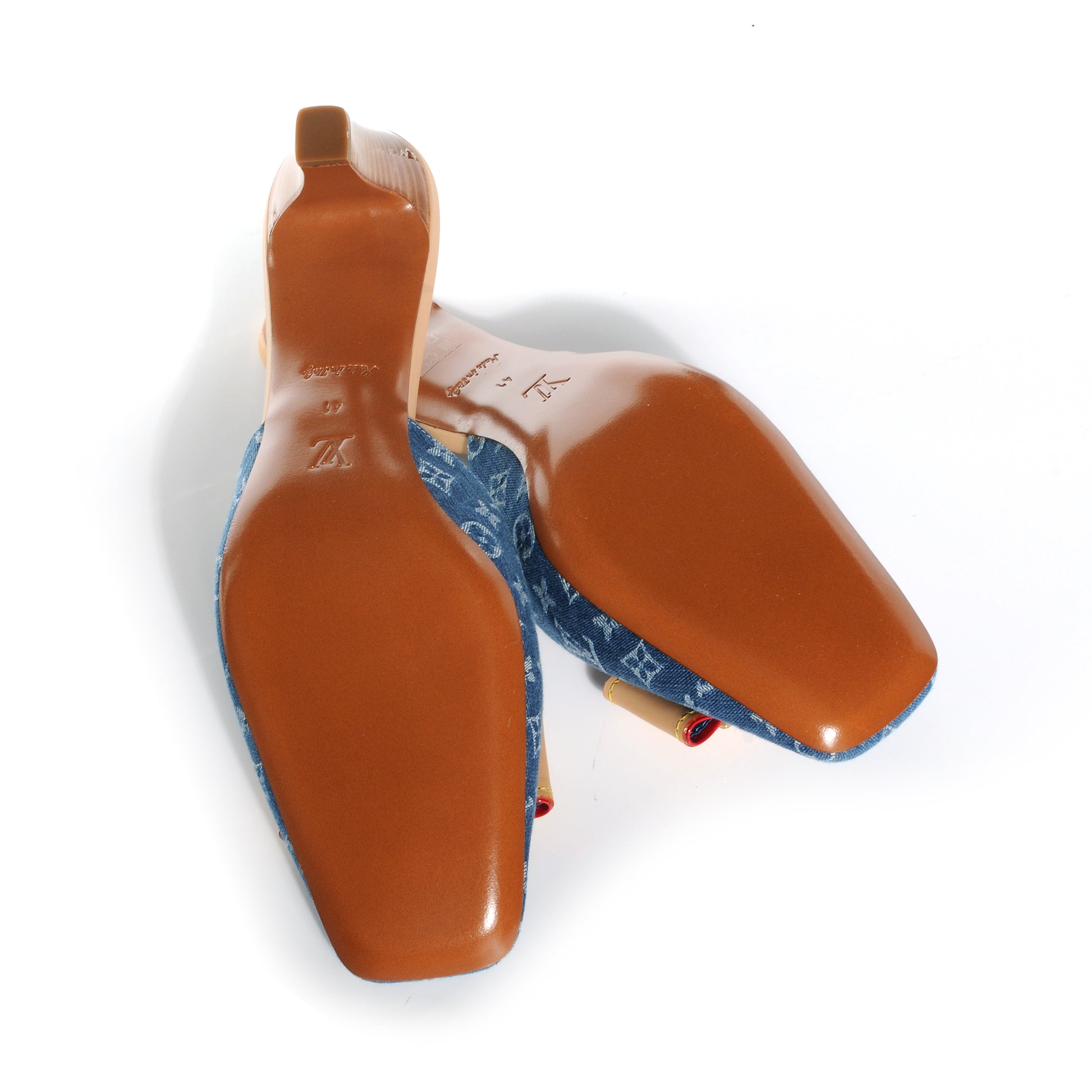 Louis Vuitton Denim Ginger Mules 41 4 of 6