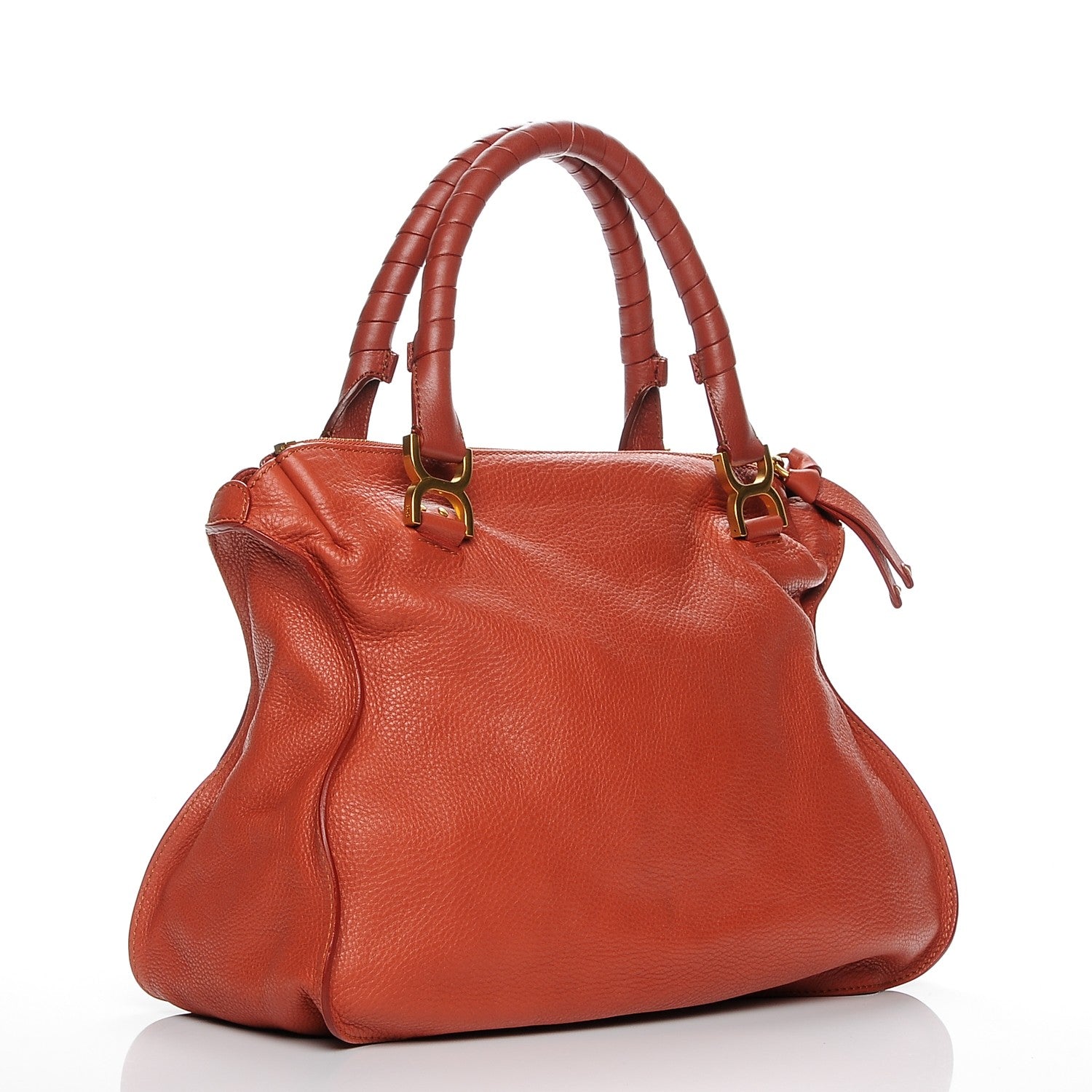 Chloe Calfskin Large Marcie Satchel Maple Leaf 3 of 7