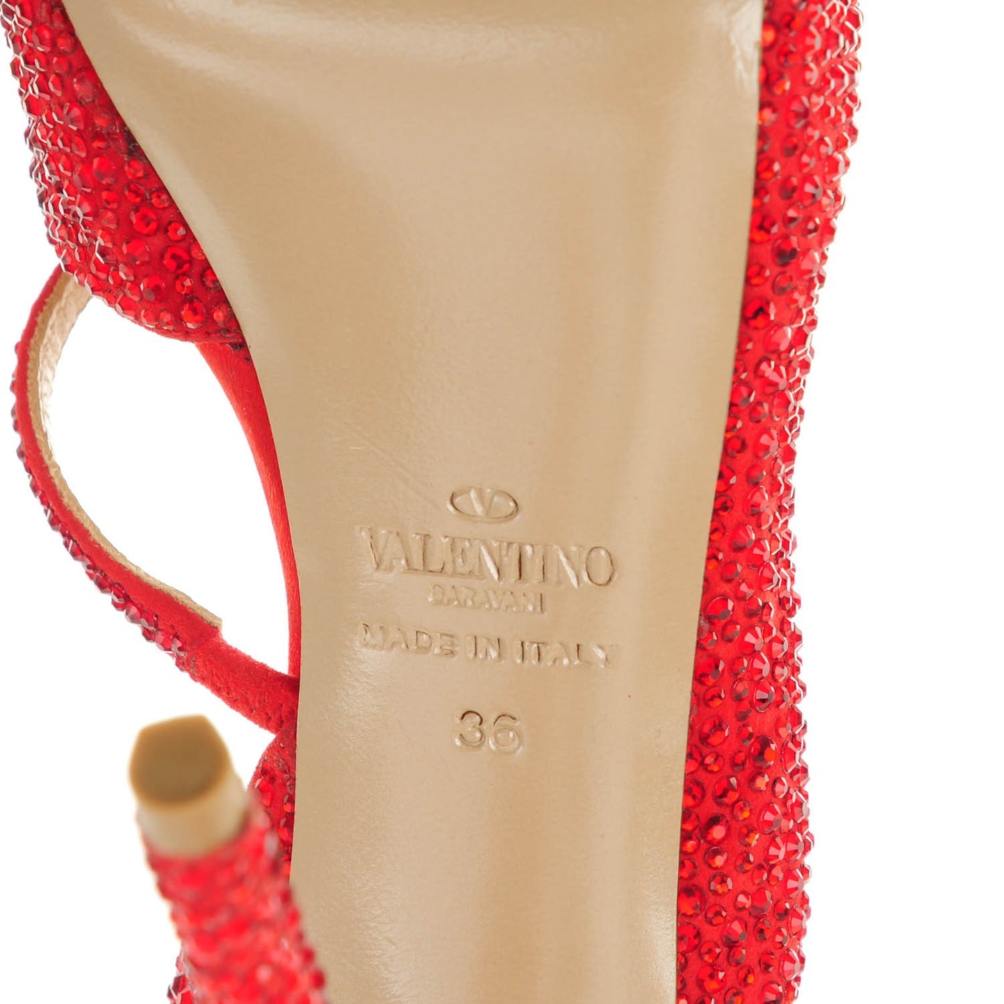 Suede Strass Crystal Peep Toe Half d'Orsay Slingback Platforn Sandals 36 Red