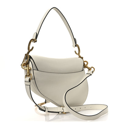 Christian Dior Grained Calfskin Saddle Bag With Strap Latte 3 of 10