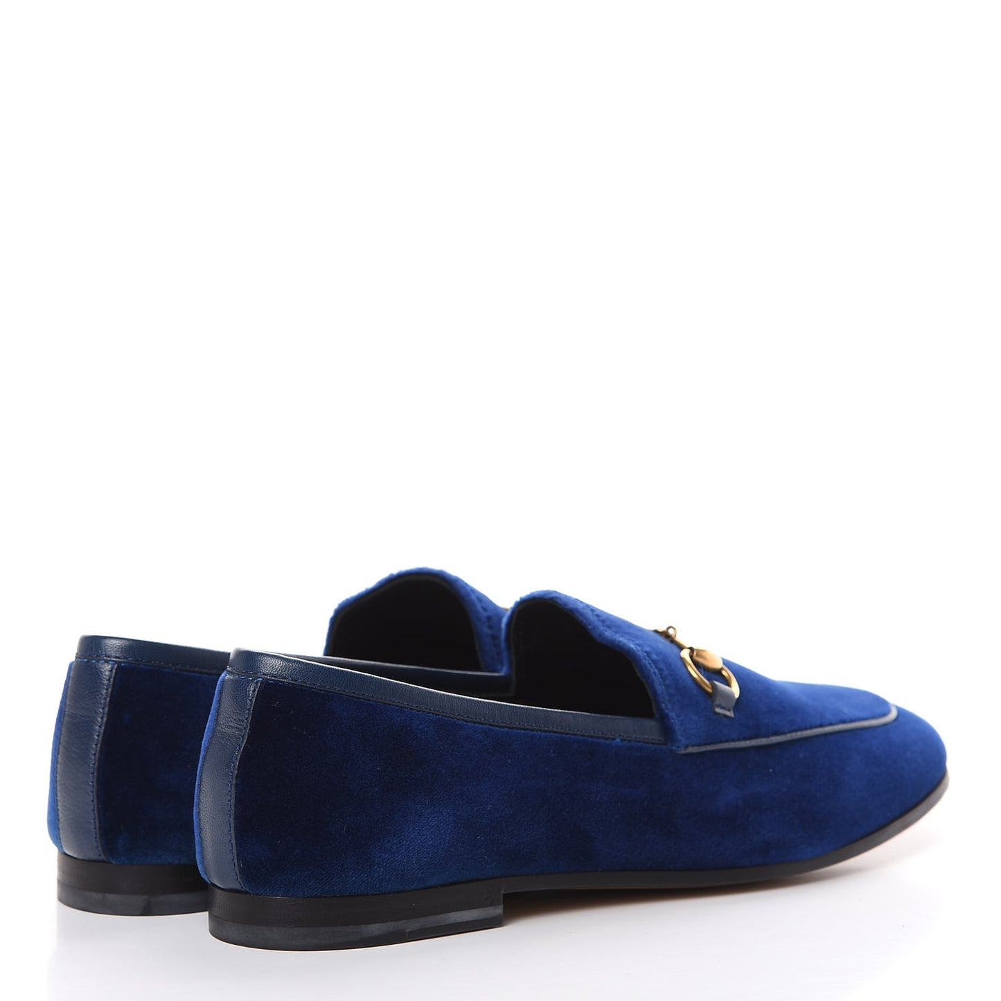 Velvet Horsebit Womens Jordaan Loafers 36 Blue Cobalt