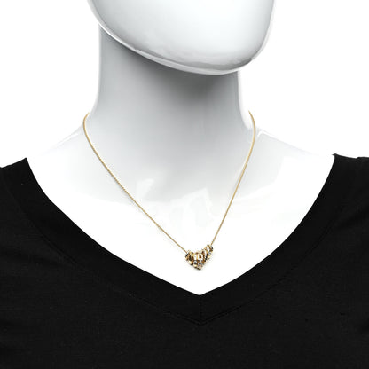 David Yurman 18K Yellow Gold Diamond Stax Rondelle Pendant Necklace 2 of 4