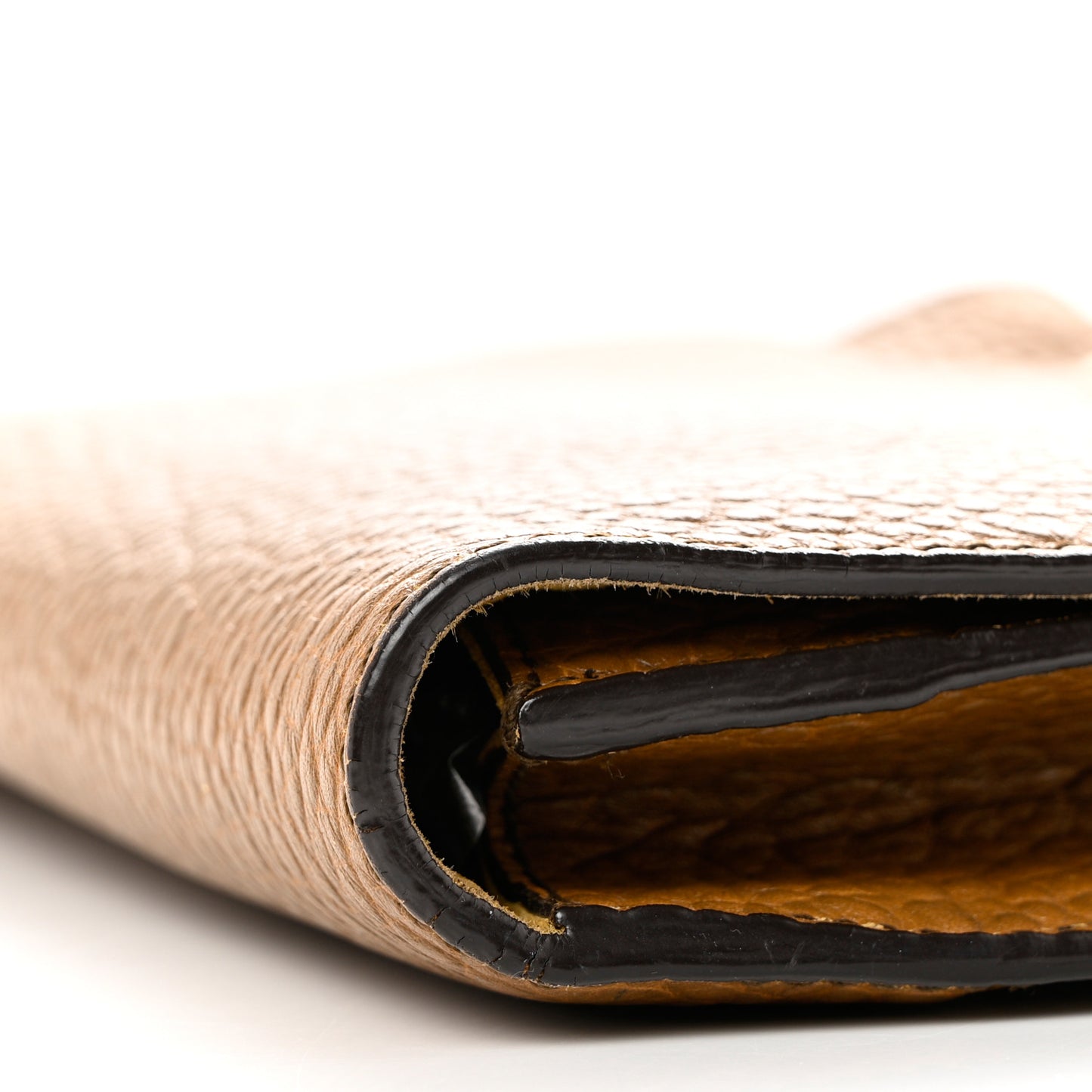 Heritage Grain Sonnet Clutch Brown