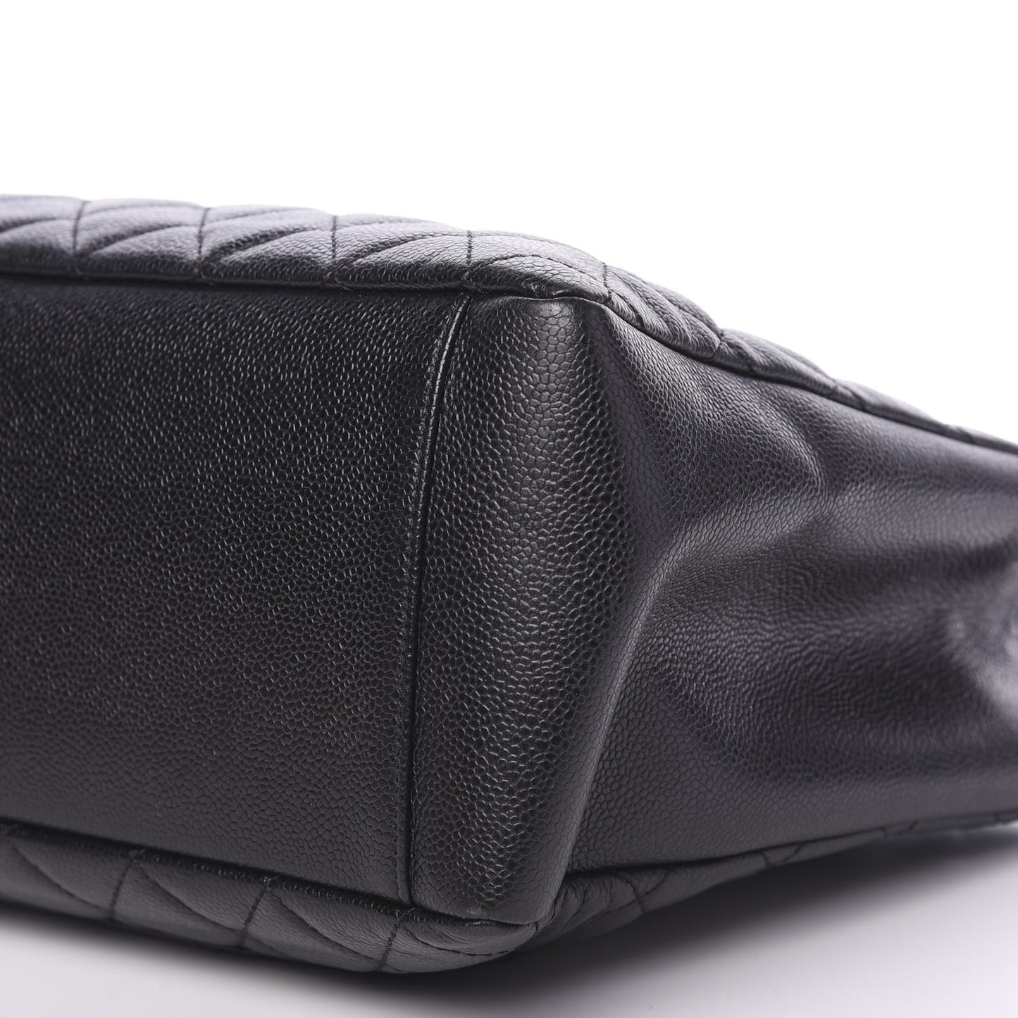 Caviar Quilted Grand Shopping Tote GST Black