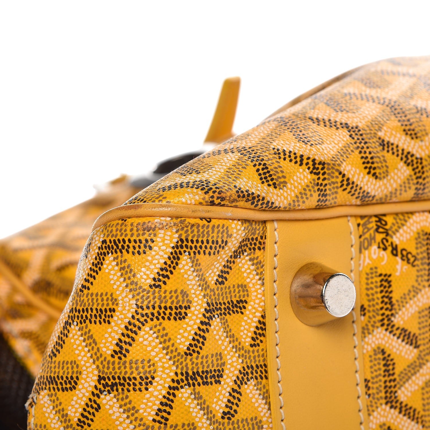 Goyard Goyardine Sac Hulot Pet Carrier PM Yellow 13 of 14