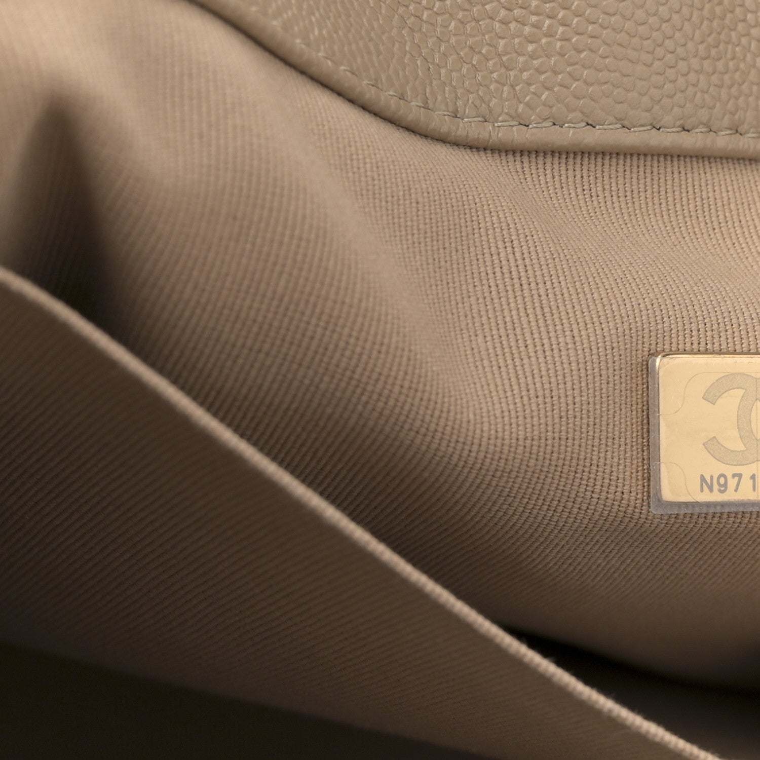 Chanel Caviar Quilted Large Shopping Tote Beige 7 of 10