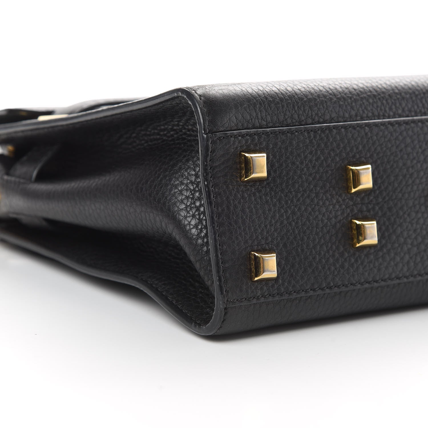 Valentino Garavani Grainy Calfskin Small My Rockstud Frame Bag Black 8 of 14
