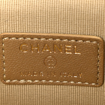 Chanel Lambskin Quilted Mini Pearl Crush Vanity Case With Chain Black 6 of 10