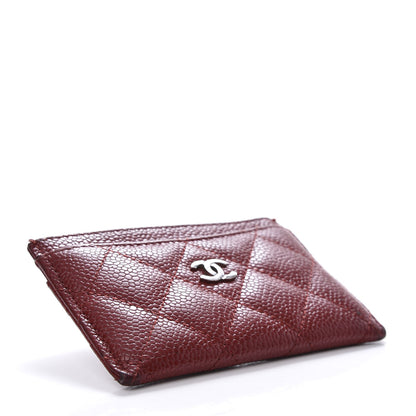 Chanel Caviar Quilted Card Holder Red 3 of 11