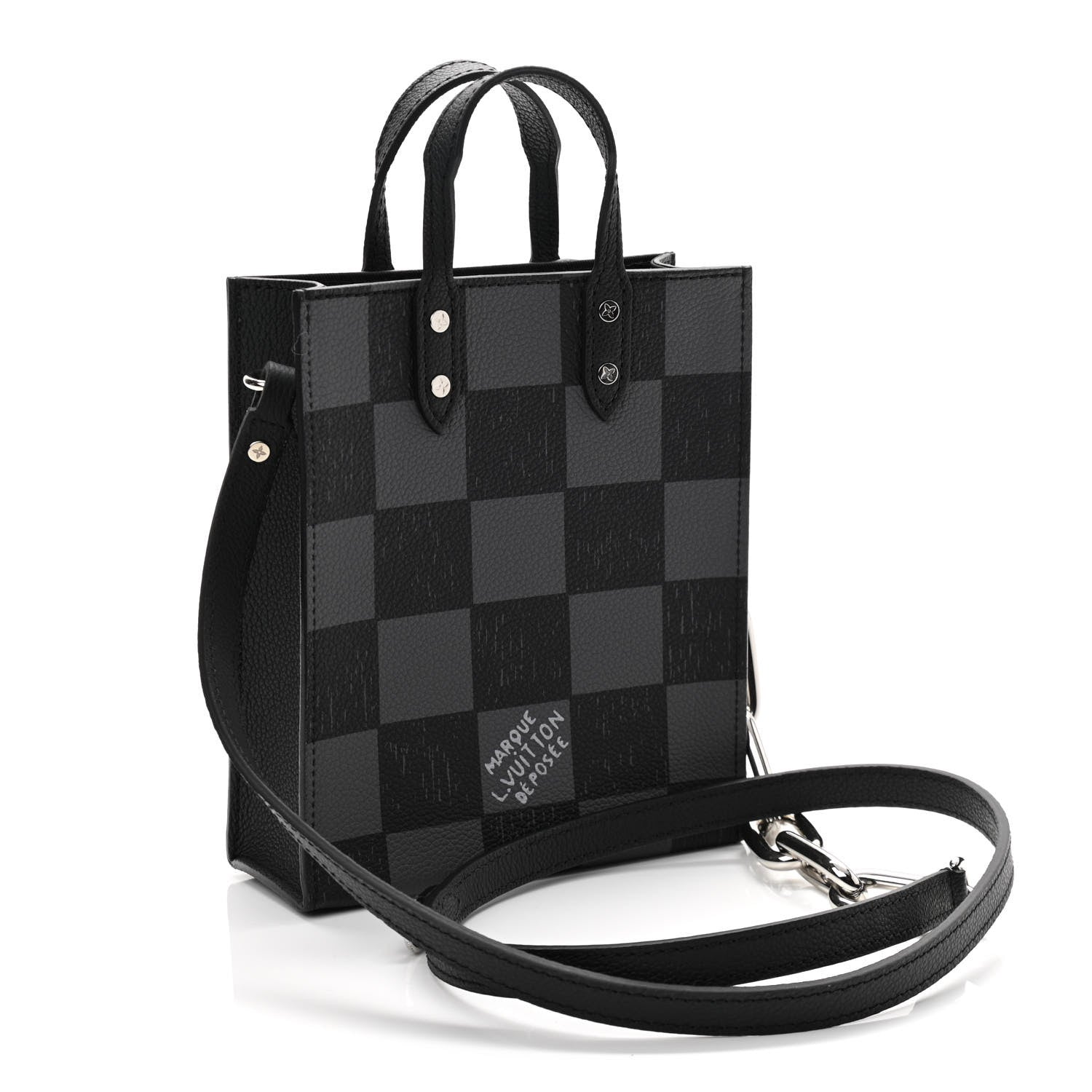 Louis Vuitton Damier Graphite Sac Plat XS Black 2 of 8