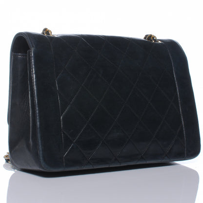 Chanel Lambskin Single Flap Navy 3 of 8