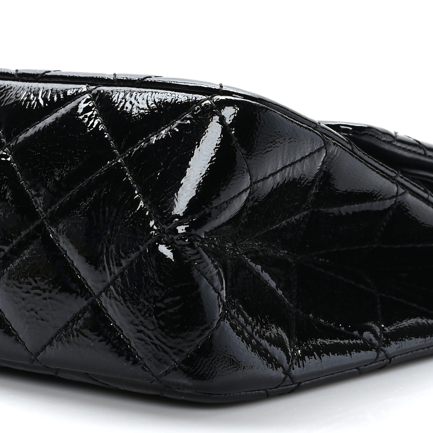 Patent Quilted 2.55 Reissue 226 Flap Black