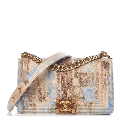 Chanel Painted Caviar Medium Boy In Cuba Flap Multicolor 1 of 9