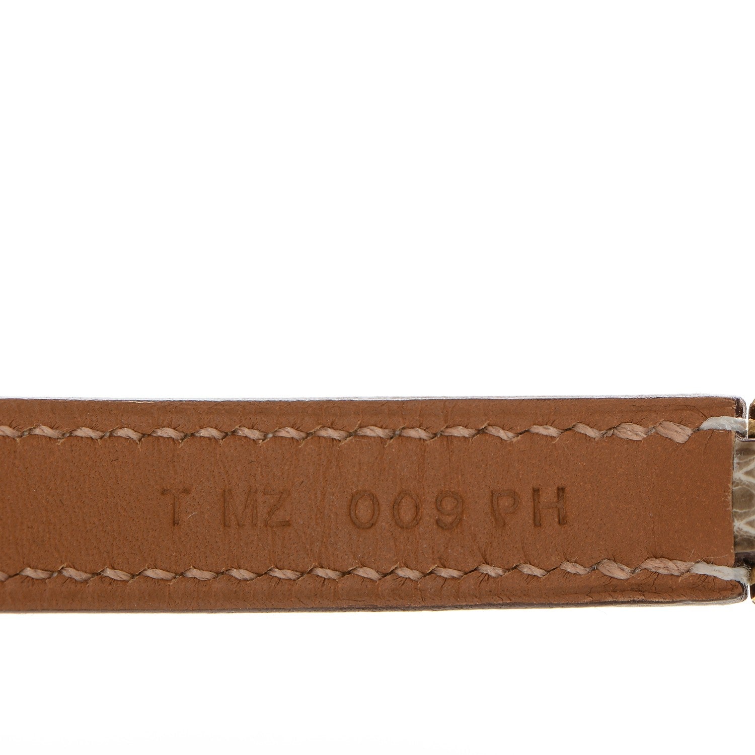 Hermes Lizard Rivale Double Tour Bracelet XS Ficelle 6 of 7