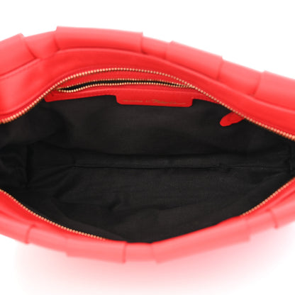 3.1 Phillip Lim Calfskin Odita Lattice Pouch Red 5 of 11