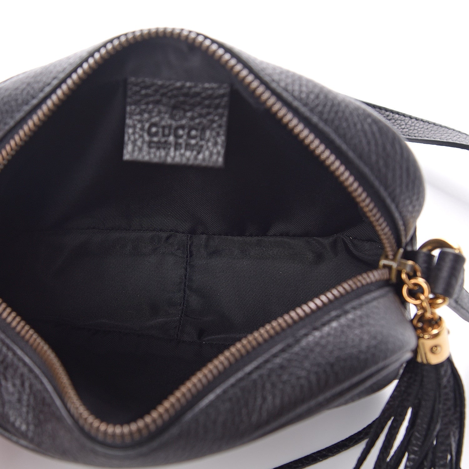 Gucci Pebbled Calfskin Mini Soho Disco Bag Black 4 of 7