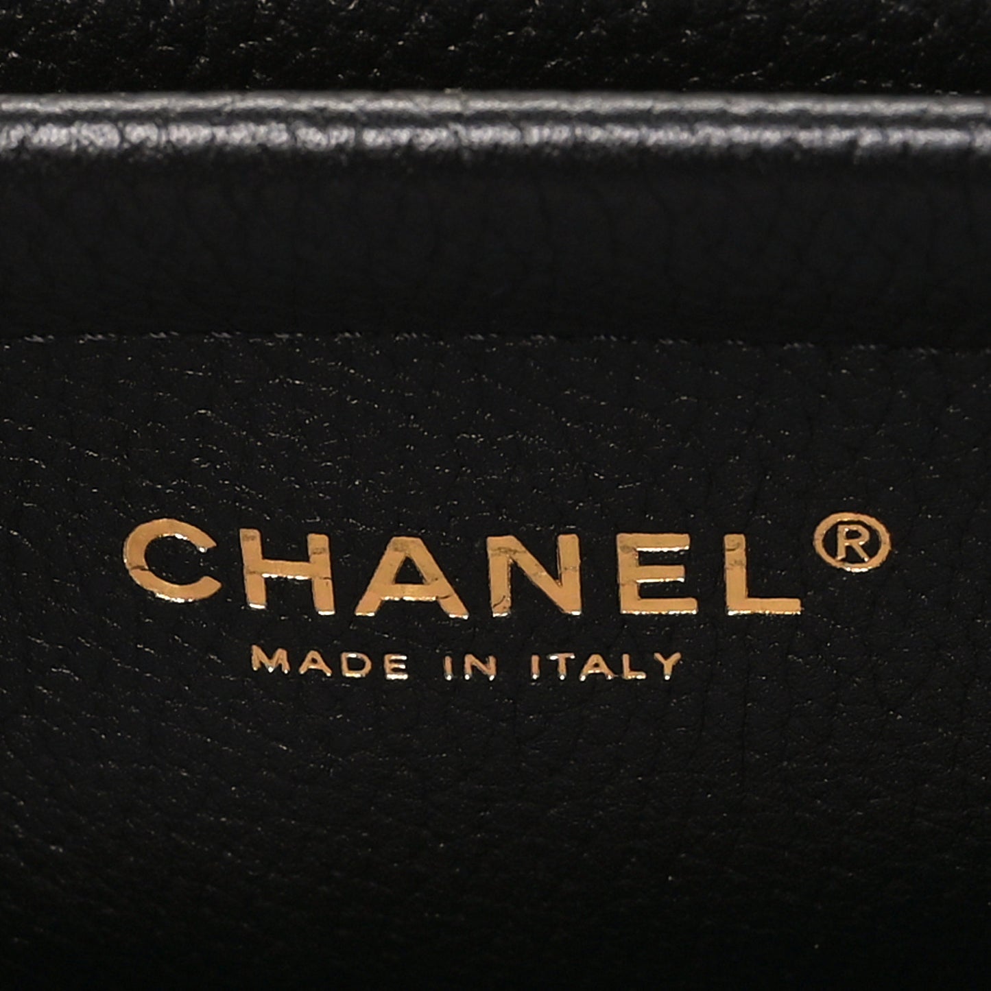 Grained Calfskin Stitched Urban Essentials Small Shopping Bag Black