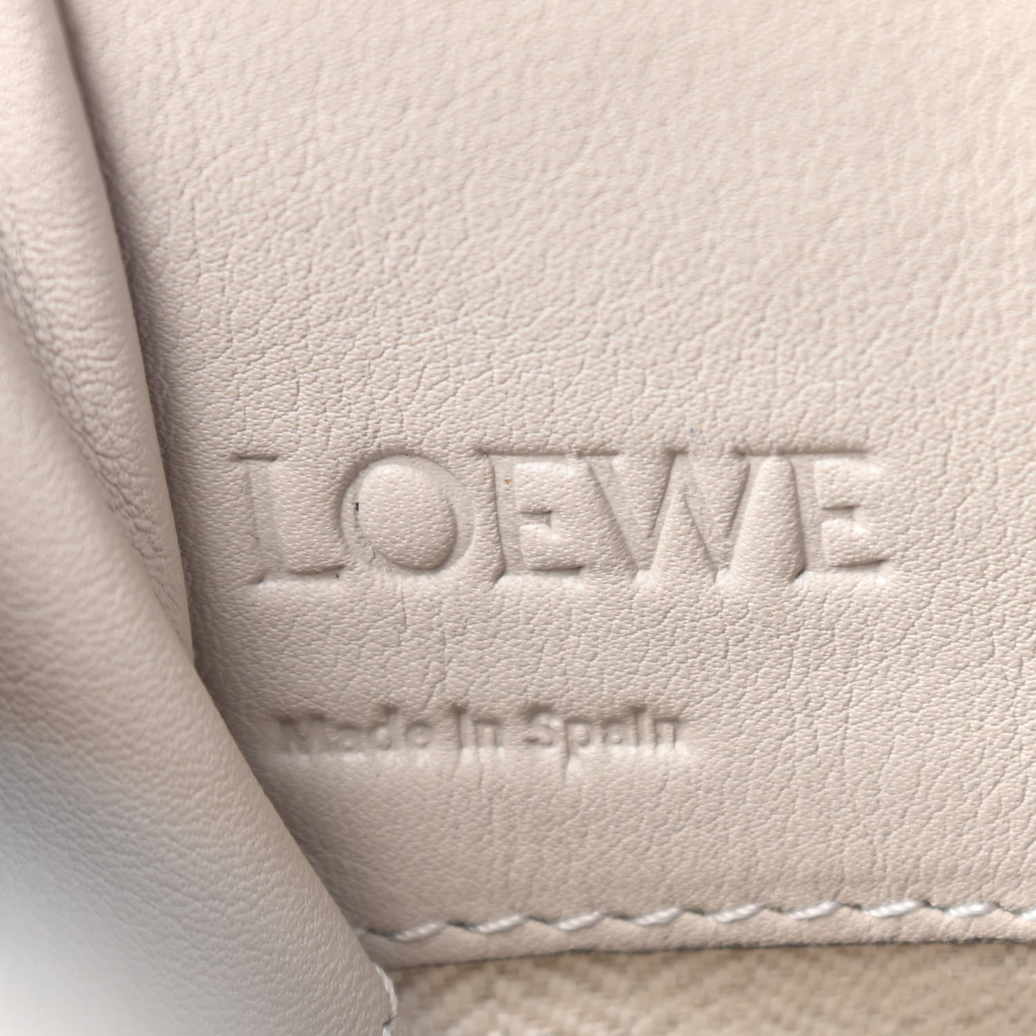 Loewe Calfskin Canvas Mini Hammock Shoulder Bag Natural Light Oat 6 of 6