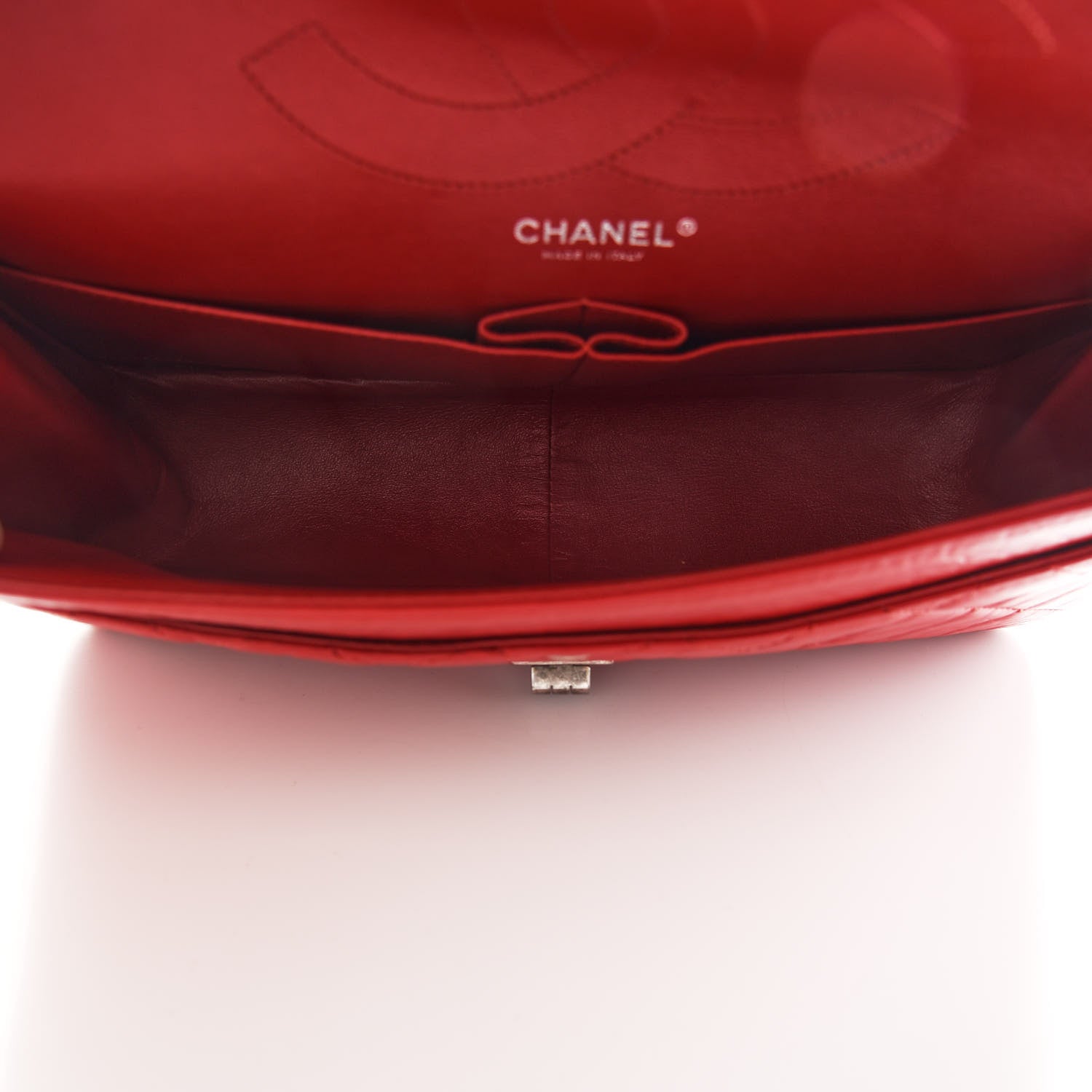 Chanel Aged Calfskin Quilted 2.55 Reissue 227 Flap Red 5 of 9