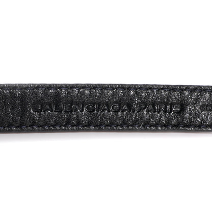 Balenciaga Agneau Giant 12 Silver Hardware Triple Tour Bracelet Small Anthracite 6 of 8