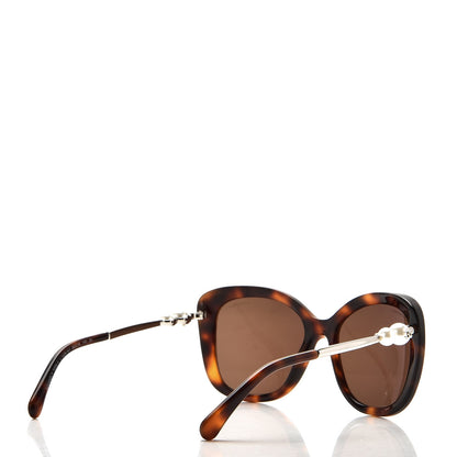 Chanel Square Winter Pearl Sunglasses 5339-H Tortoise 4 of 9