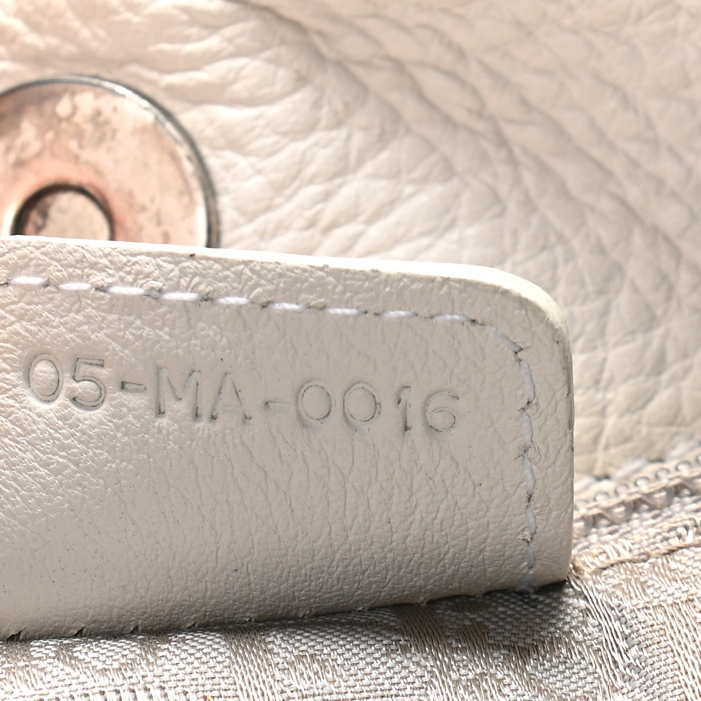Calfskin Braided Gaucho Double Saddle Bag White