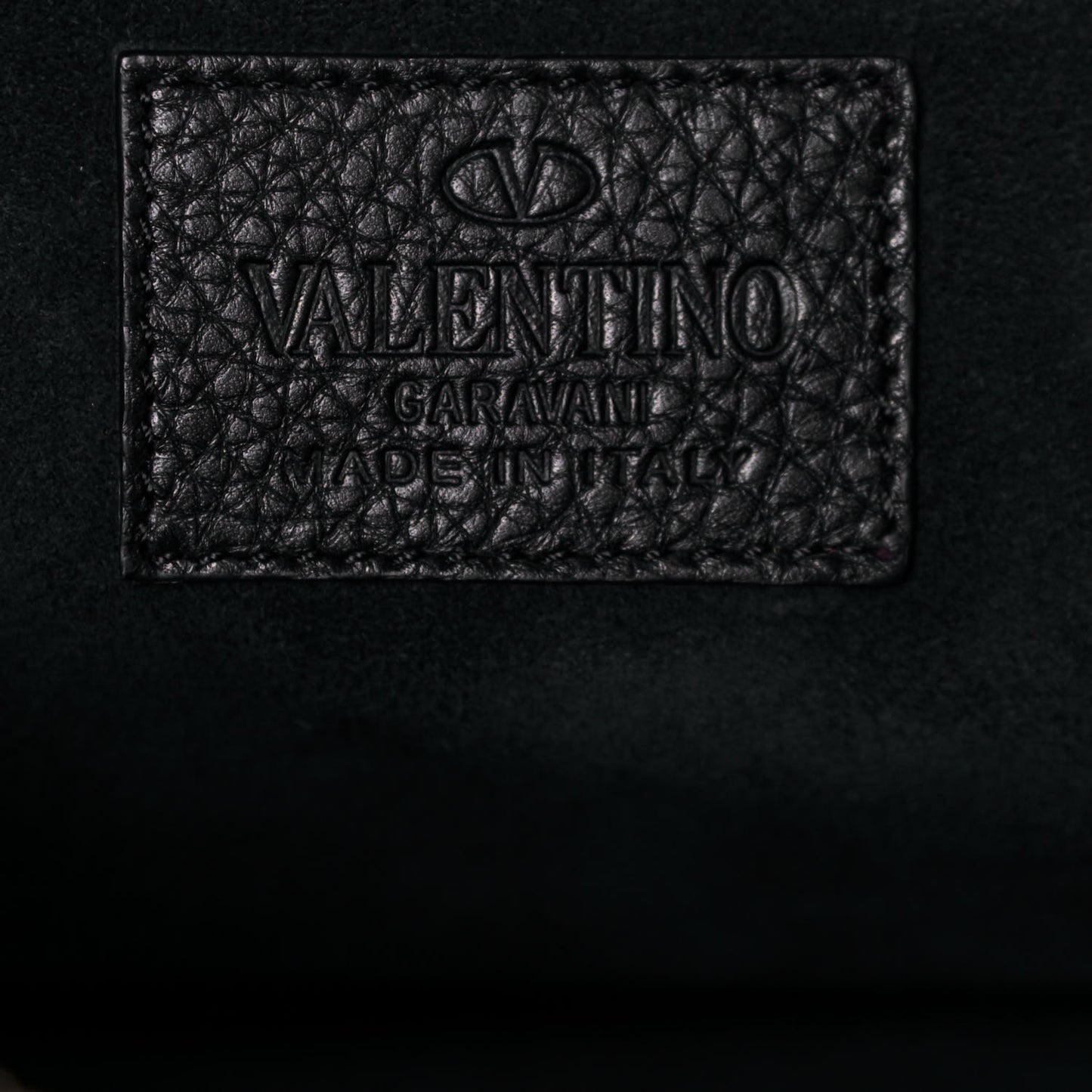 Calfskin Rockee Fringe Clutch Black
