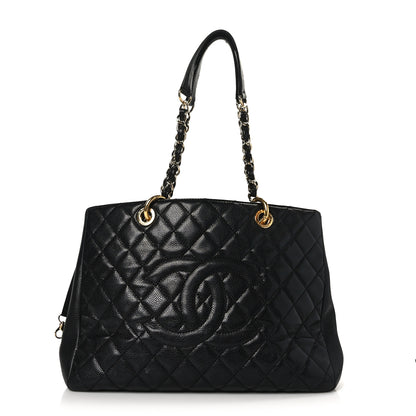 Chanel Caviar Quilted Grand Shopping Tote GST Black 1 of 13