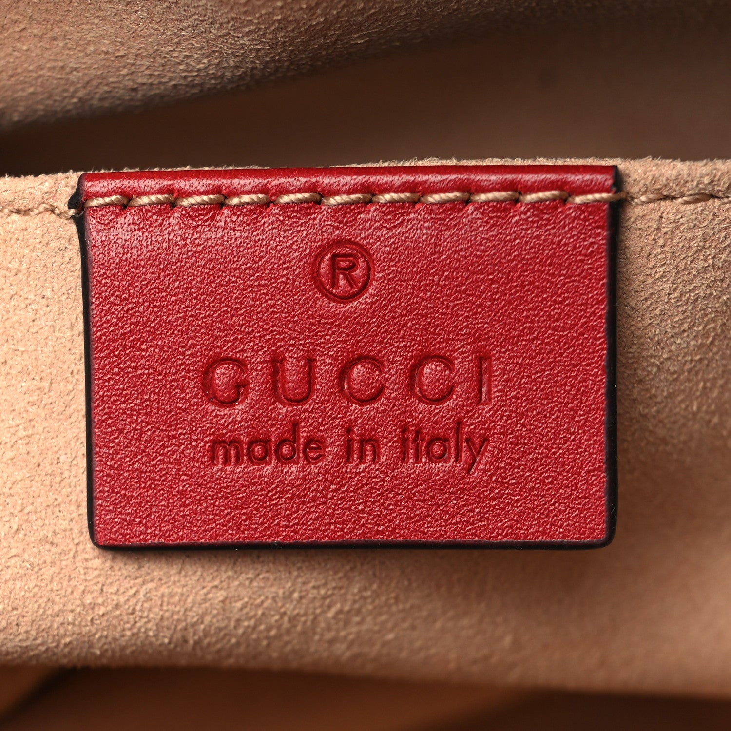 Gucci Calfskin Matelasse GG Marmont Belt Bag 85 34 Hibiscus Red 6 of 7